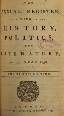 L’Annual Register et la première libéralisation du commerce du grain en France (1763-1770), transferts idéologiques entre la France et l’Angleterre dans la seconde moitié du XVIIIe siècle
